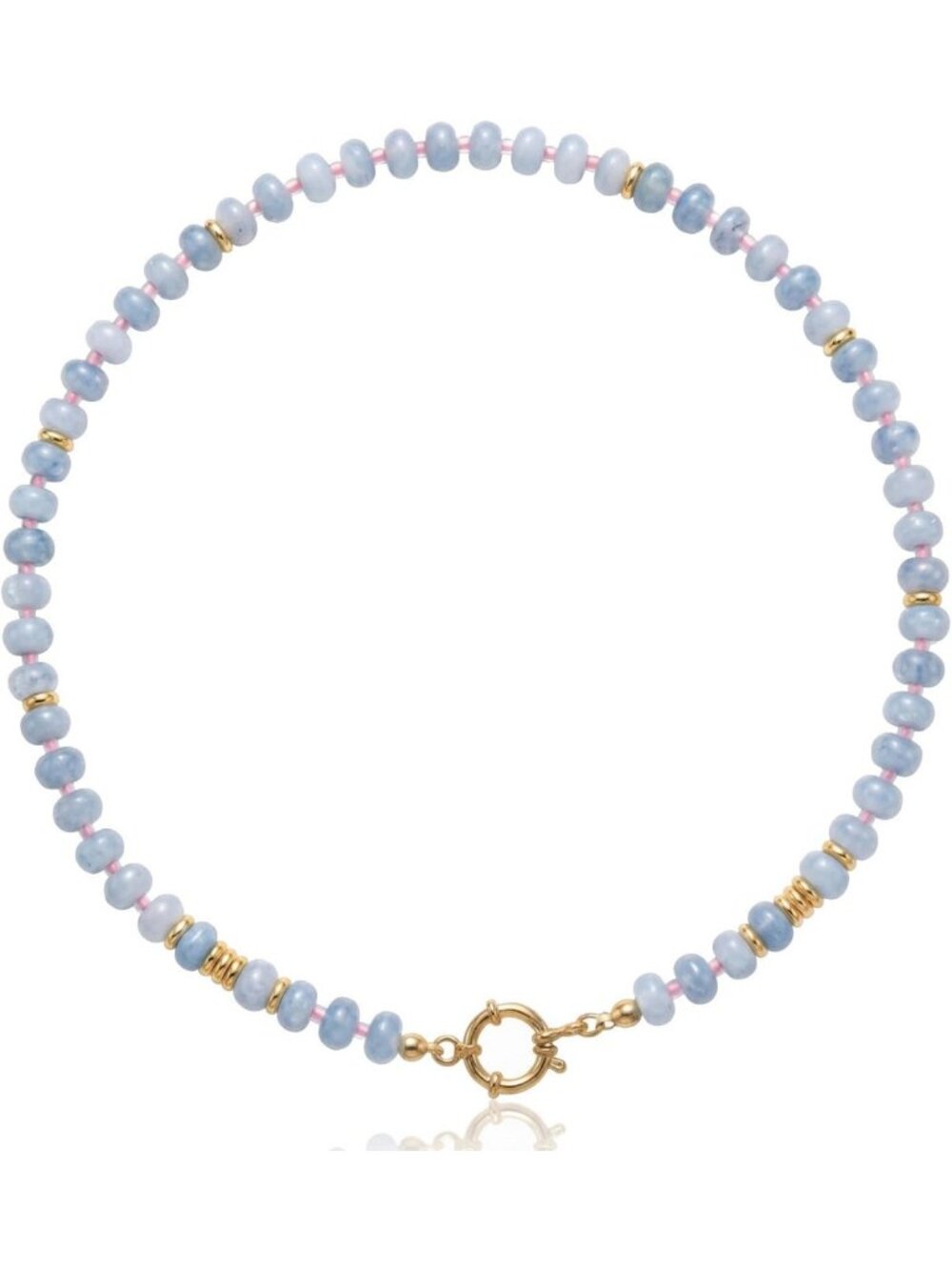 Colorful Boho Beaded Choker Necklace for Women | Adjustable Natural Stone